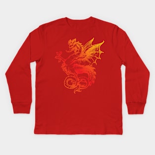 Awesome Dragon Kids Long Sleeve T-Shirt